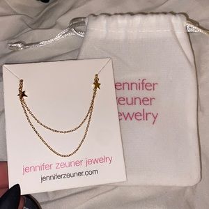 Jennifer Zeuner double star necklace NWT